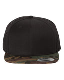 6089M | Premium Flat Bill Snapback Cap